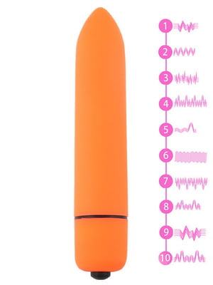 Віброкуля (міні вібраторкуля) для кліторальної мастурбації — помаранчева | 6657588