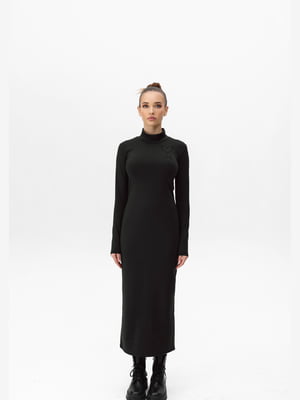 Сукня-светр чорна | 6657726