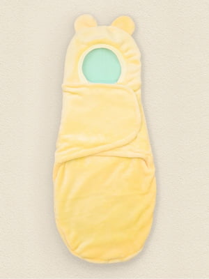 Жовтий теплий кокон на липучці для малюків | 6664594