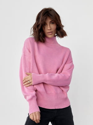 Розовый свитер в технике тай-дай | 6664856