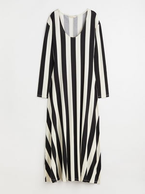 Сукня А-силуету чорно-біла в смужку | 6605580