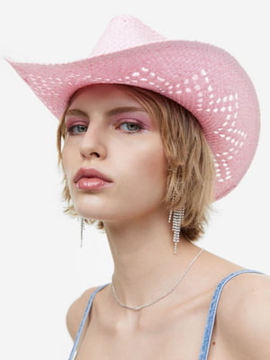 Шляпа соломенная светло-розовая | 6665477