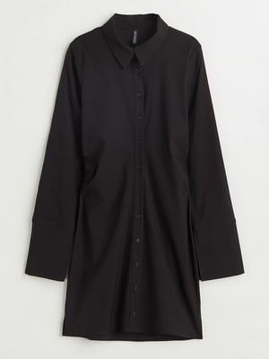 Платье-рубашка черное | 6665506