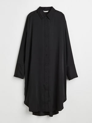 Платье-рубашка черное | 6665598