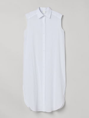 Платье-рубашка белое | 6665677