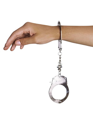 Наручники металеві Adrien Lastic Handcuffs Metallic (поліцейські) | 6666172