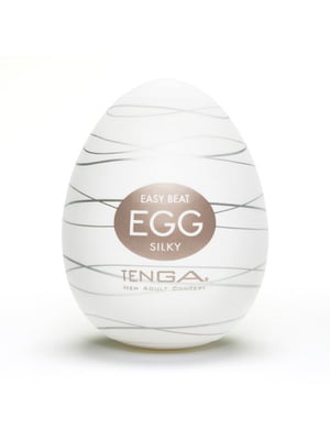 Мастурбатор яйце  Egg Silky (Ніжний Шовк) | 6666278