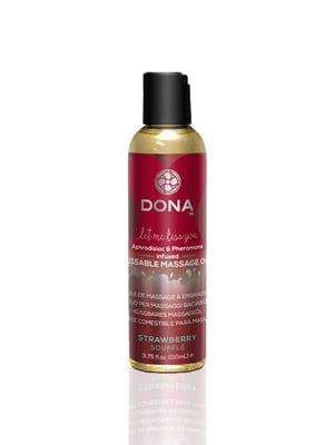 Масажна олія Dona Kissable Massage Oil з ароматом полуниці Souffle ((110 мл)) | 6666974