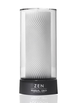 Мастурбатор  3D Zen, дуже ніжний, з антибактеріального еластомеру зі сріблом | 6667328