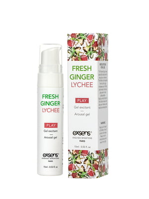 Стимулюючий гель  Kissable Fresh Ginger Litchi (15мл)  охолоджувальний для поцілунків | 6667451