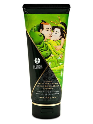 Їстівний масажний крем  Kissable Massage Cream – Pear & Exotic Green Tea (200 мл) | 6667559