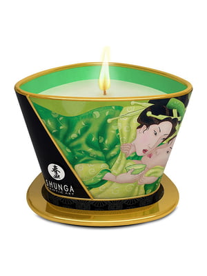 Масажна свічка з афродизіаками Massage Candle – Exotic Green Tea (170 мл) | 6667566