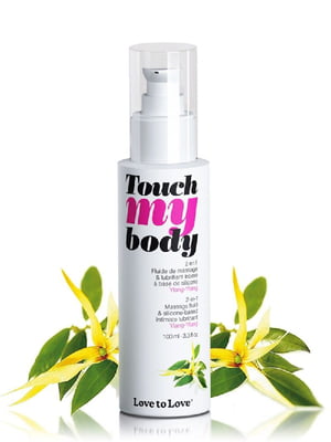 Масажний гель і змазка 2-в-1 Touch my body Ylang-Ylang зволожуючий (100 мл) | 6667685