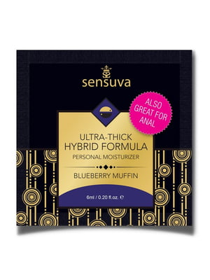 Пробник густої змазки - Ultra-Thick Hybrid Formula Blueberry Muffin (6 мл) | 6668201