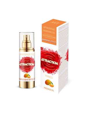 Розігрівальна масажна олія з феромонами  PHEROMON MASSAGE OIL — MANGO (30 мл) | 6668668