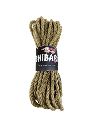 Сіра джутова мотузка для шібарі  Shibari Rope (8 м) | 6668712