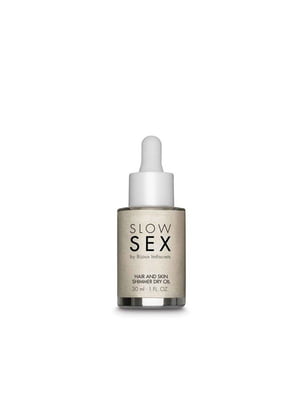 Суха олія-шимер для волосся та тіла  Slow Sex Hair and skin shimmer dry oil (30 мл) | 6670033