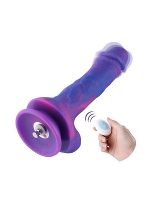 Фалоімітатор 8.2″ з вібрацією для секс-машин Purple Silicone Dildo with Vibe, KlicLok | 6670328