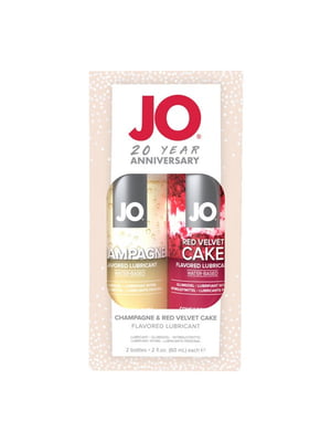 Набір смакових змазок System JO Champagne & Red Velvet Cake (2×60 мл), Limited Edition | 6671064