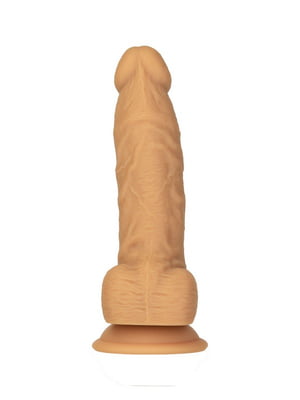 Фалоімітатор Dual Density Silicone Dildo Caramel 8″ з присоскою (діаметр 4,3 см) | 6672078