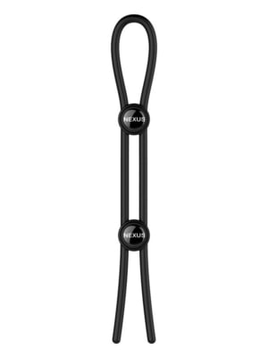 Ерекційне кільце Nexus FORGE Double Adjustable Lasso - Black | 6672500