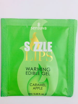 Пробник масажного гелю - Sizzle Lips Caramel Apple (6 мл) | 6454265