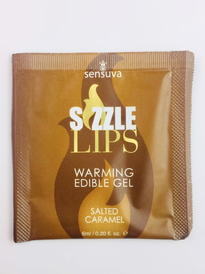 Пробник масажного гелю - Sizzle Lips Salted Caramel (6 мл) | 6454267
