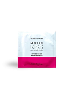 Пробник лубриканта на водной основе MixGliss KISS Wild Strawberry  (4 мл) | 6454678
