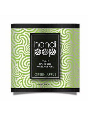 Пробник геля для орально-мануальных ласк  - Handipop Green Apple (6 мл) | 6456051
