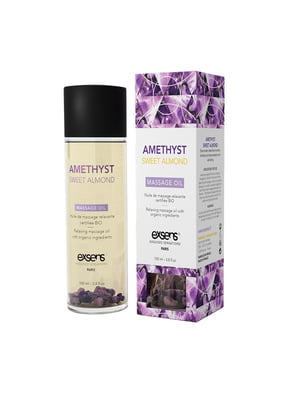 Масажна олія з частинками аметису Amethyst Sweet Almond розслаблююча (100мл) | 6456138