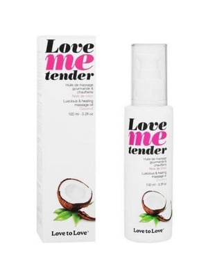 Масажна олія, що зігріває LOVE ME TENDER Noix De Coco (100 мл) | 6456554