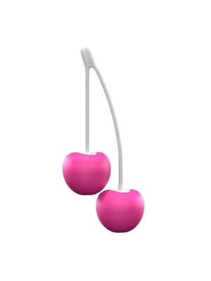 Розовые вагинальные шарики “Cherry Love” (диаметр — 3,5 см, вес — 77 г) | 6673671