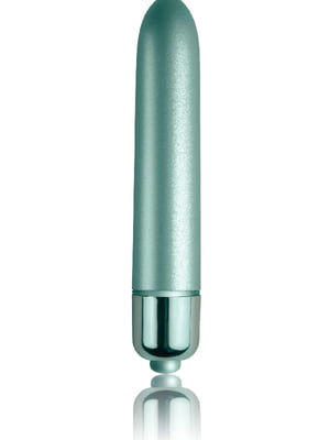 Вібропуля RO-90mm Touch of Velvet Aqua Lily матова, 10 режимів роботи, на батарейці | 6673887