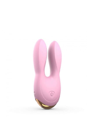 Вібратор-кролик Hear Me Rose з двома моторчиками і різнобарвною LED підсвіткою, рожевий | 6674217
