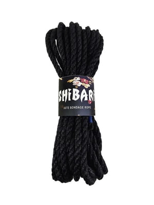 Джутова мотузка для шібарі Shibari Rope, (8 м) чорна | 6674606