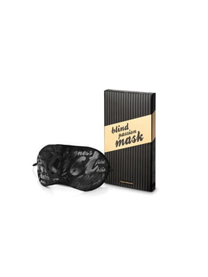 Маска ніжна на очі  Blind Passion Mask в подарунковій упаковці, чорна | 6675171