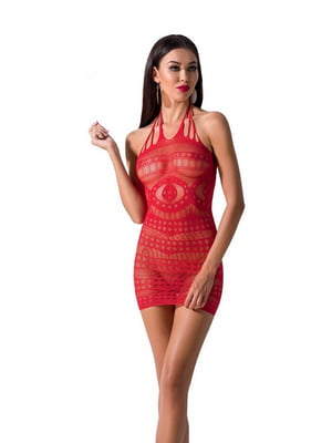 Красное эротическое платье-сетка | 6675222