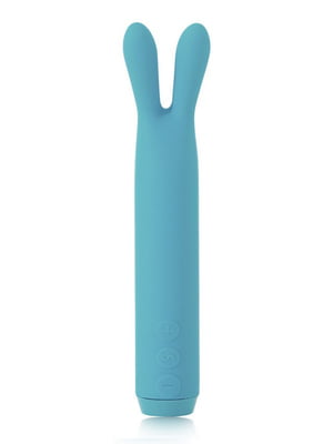 Вібратор з вушками Je Joue - Rabbit Bullet Vibrator Teal, глибока вібрація, бірюзового кольору | 6675275