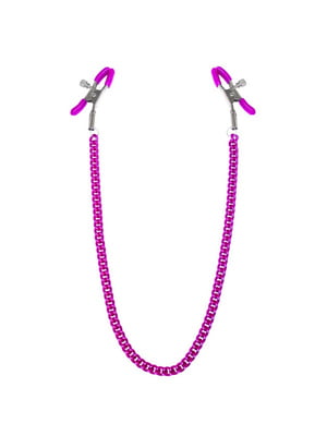 Затискачі для сосків з ланцюжком Nipple clamps Classic рожевий | 6675343