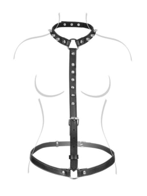 Портупея на тіло чорна Sexy Adjustable Harness | 6675463