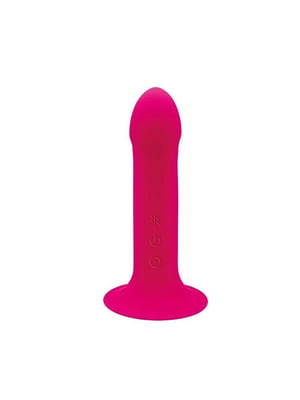 Ділдо з вібрацією Hitsens 2 Pink, відмінно для страпона, макс діаметр 4 см, довжина 17,2см | 6675656