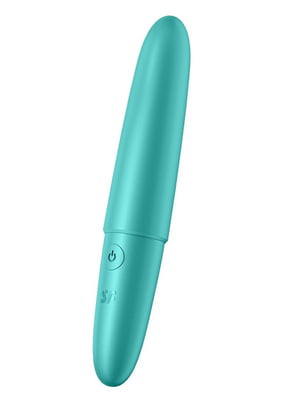 Вібратор для клітора Ultra Power Bullet 6 Turquoise, бірюзового кольору | 6675879