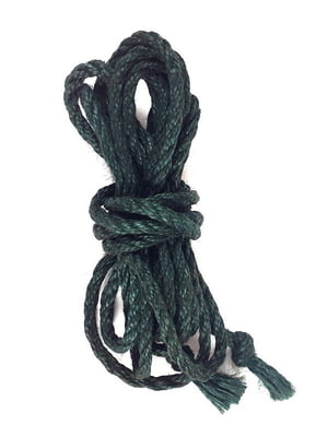 Джутова мотузка BDSM (8 метрів, 6 мм), колір зелений | 6675984