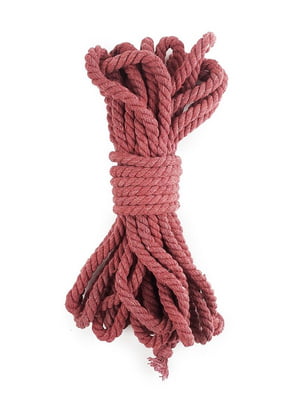 Бавовняна мотузка BDSM (8 метрів, 6 мм), колір бургунд | 6675989
