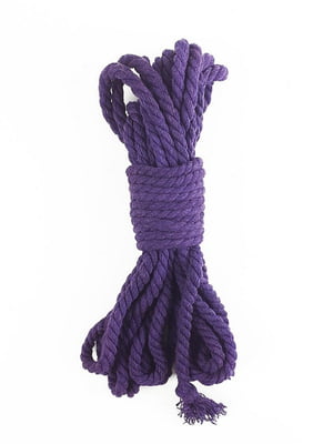 Бавовняна мотузка BDSM (8 метрів, 6 мм), колір лаванда | 6675993