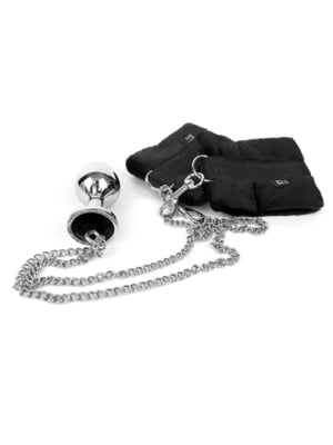 Наручники з металевою анальною пробкою Handcuffs with Metal | 6676480