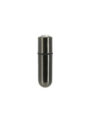 Вібропуля PowerBullet - First-Class Bullet 2.5" з Key Chain Pouch, Gun Metal | 6676932