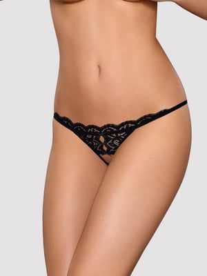 Стрінги Obsessive 831-THC-1 crotchless thong S/M | 6677149