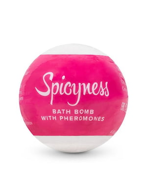 Ярко-розовая бомбочка для ванны с феромонами | 6677442