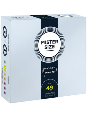 Презервативи Mister Size – Pure Feel – 49 (36 шт.; товщина - 0.05 мм) | 6677608